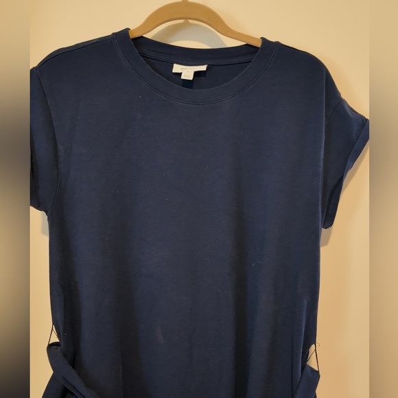 On 34th Women’s Navy Tie Waist Dress Size M Office Work Casual Lagonlook - Picture 12 of 12